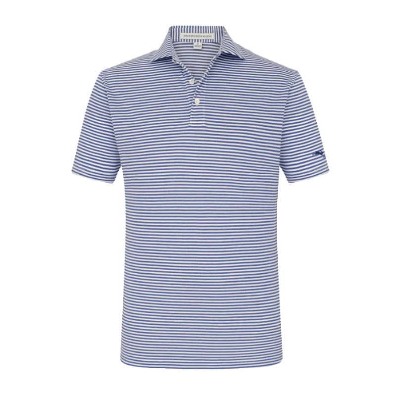 Maxwell Polo Shirt in Navy Stripe