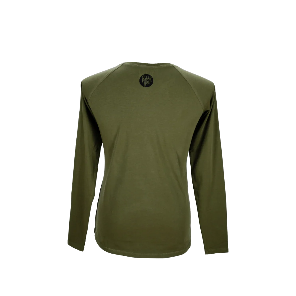 Illustrated Long Sleeve Olive - Image 3
